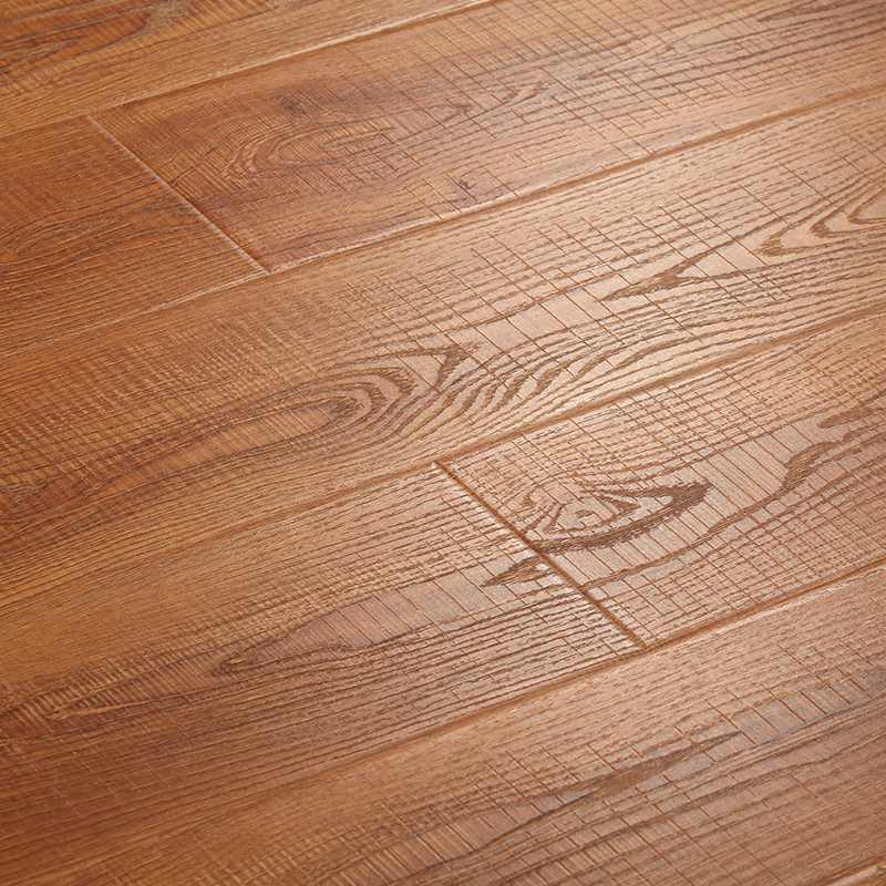 强化复合地板的理想选择 12mm欧式灰色仿古木地板解析